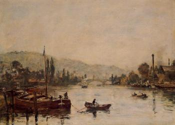 尤金 佈丹 Rouen, the Santa-Catherine Coast, Morning Mist 尤金 佈丹 Rouen, the Santa-Catherine Coast, Morning Mist